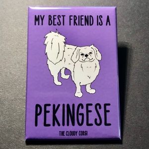 Pekingese Magnet, Cute Dog Gifts & Home Decor